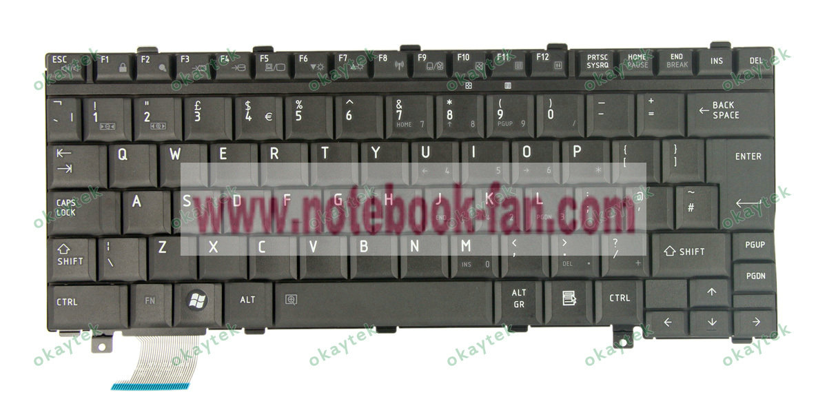 New Toshiba Portege M700 M750 M780 Keyboard UK NSK-T690U 9J.N748